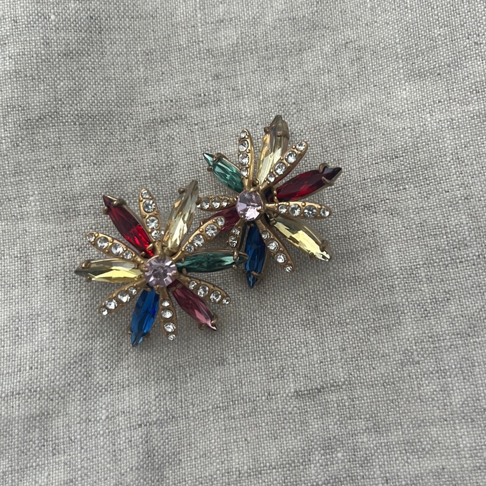 J crew flower studs